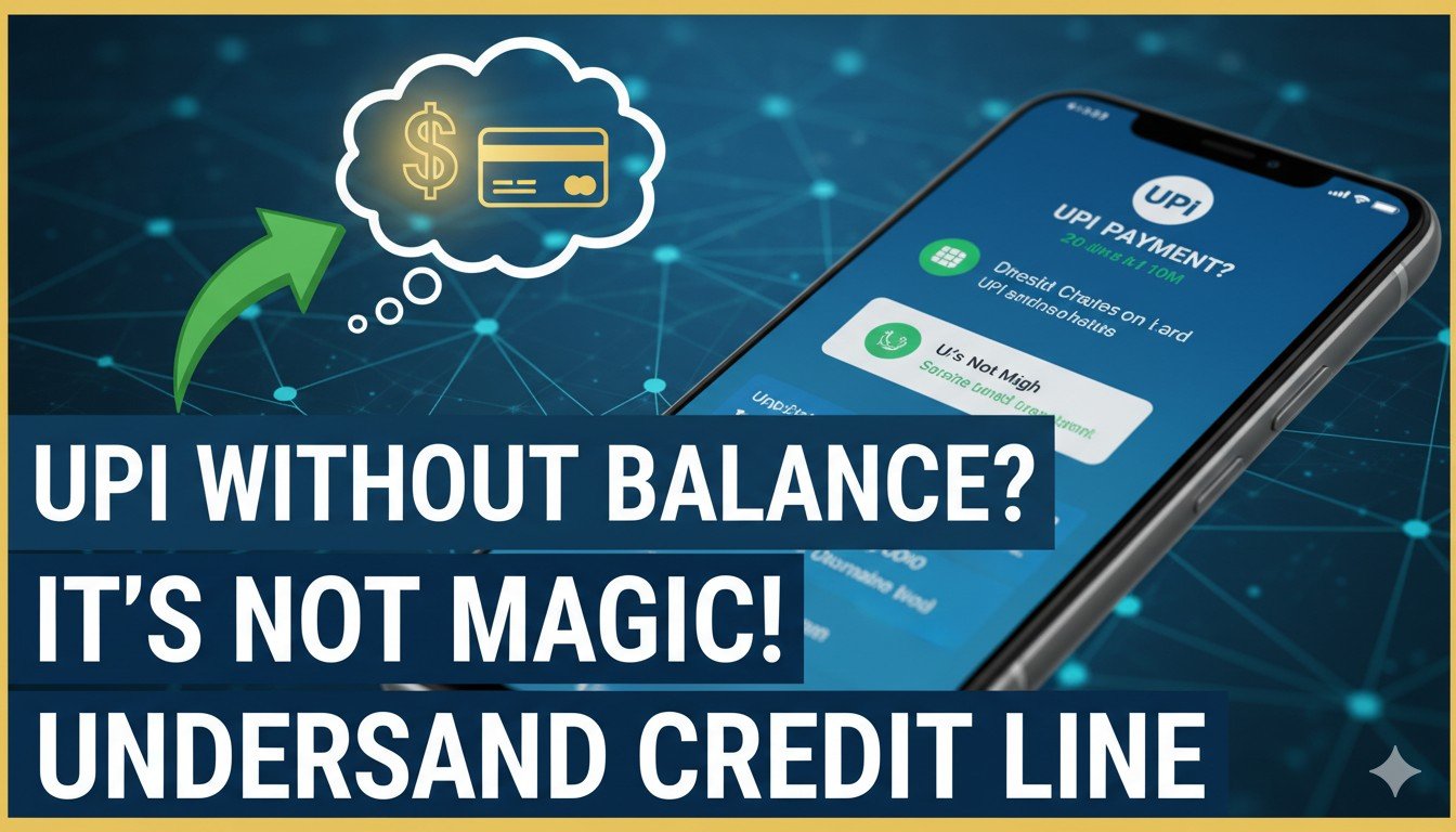 UPI ऐप में क्रेडिट लाइन ऑप्शन दिखाते हुए स्क्रीनशॉट