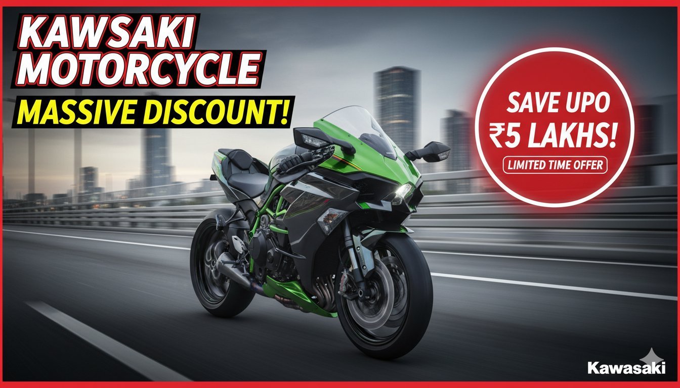 Kawasaki Ninja ZX-10R superbike with massive discount offer in India February 2026