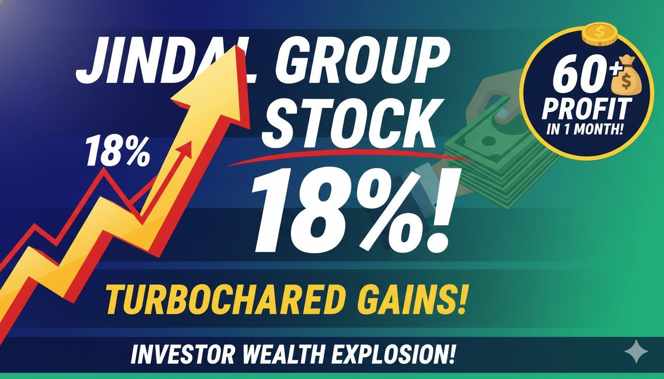 Alt Text for featured image : जिंदल स्टील एंड पावर शेयर प्राइस चार्ट में तेजी दिखाते हुए स्टॉक मार्केट ग्राफ