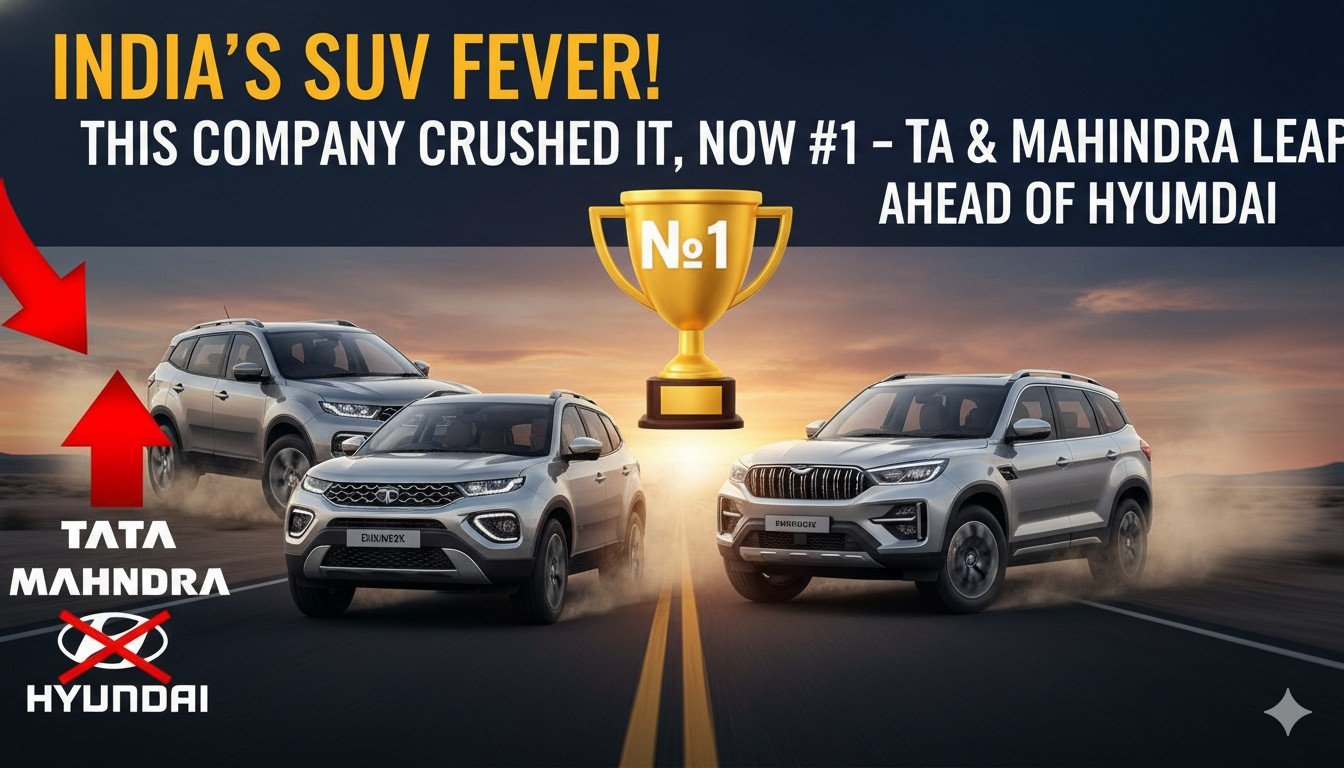 टाटा नेक्सॉन SUV जनवरी 2026 में नंबर-1 बिक्री के साथ, भारत में सबसे ज्यादा पसंद की जाने वाली कार