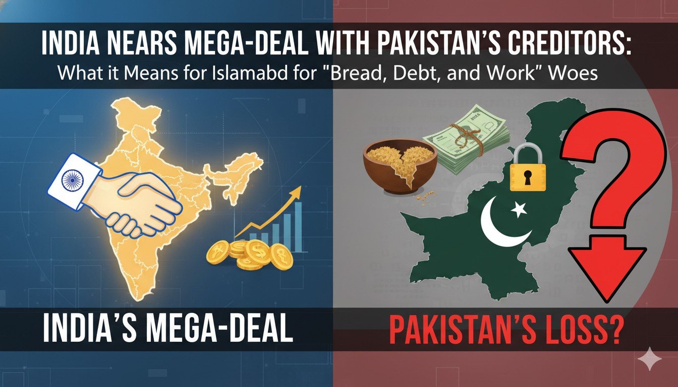 भारत और खाड़ी देशों के नेता हाथ मिलाते हुए, आर्थिक साझेदारी का प्रतीक