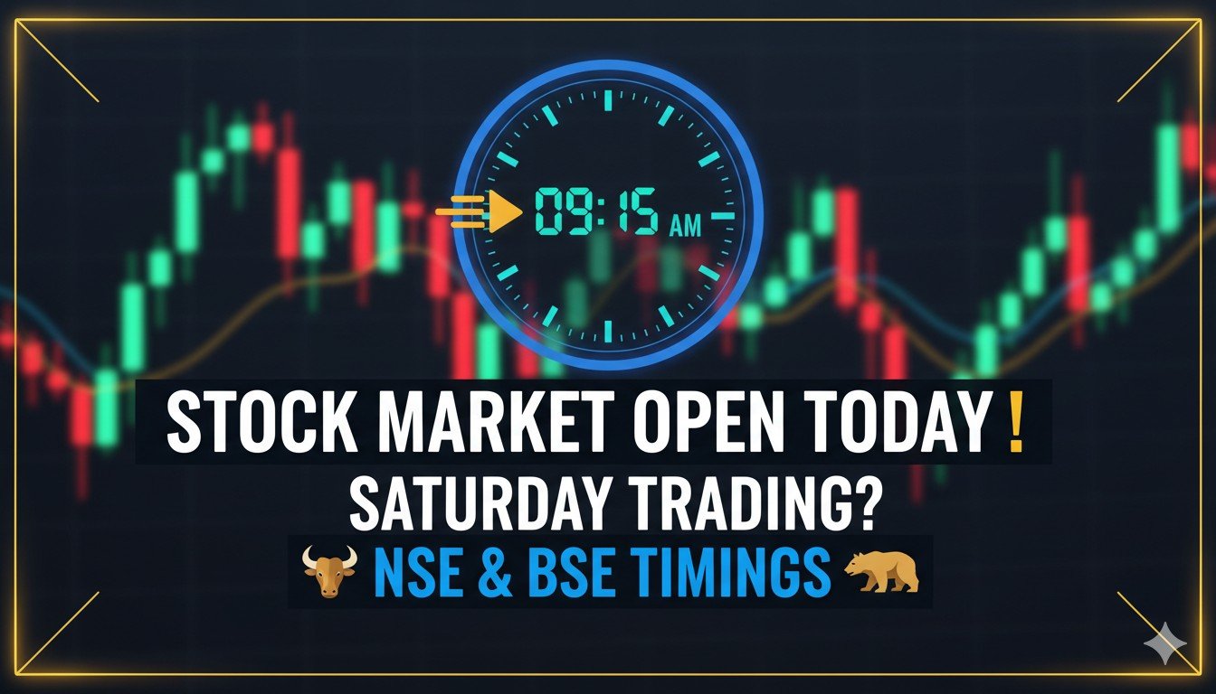 आज शनिवार को NSE और BSE शेयर बाजार बंद, ट्रेडिंग टाइमिंग और हॉलिडे जानकारी